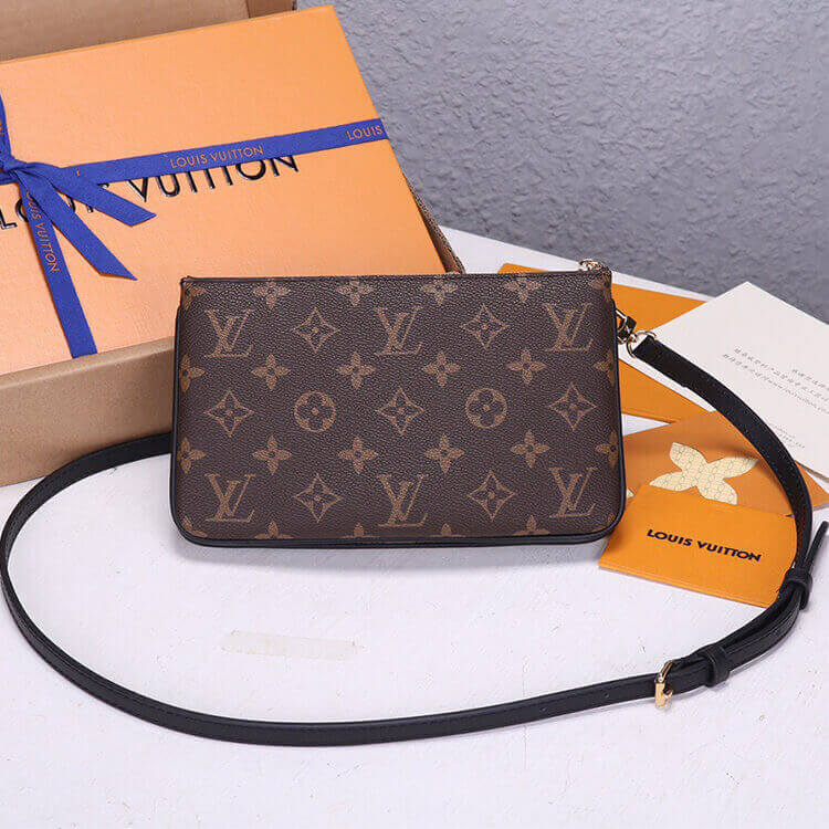 14708-3 LV Double Zip Pochette