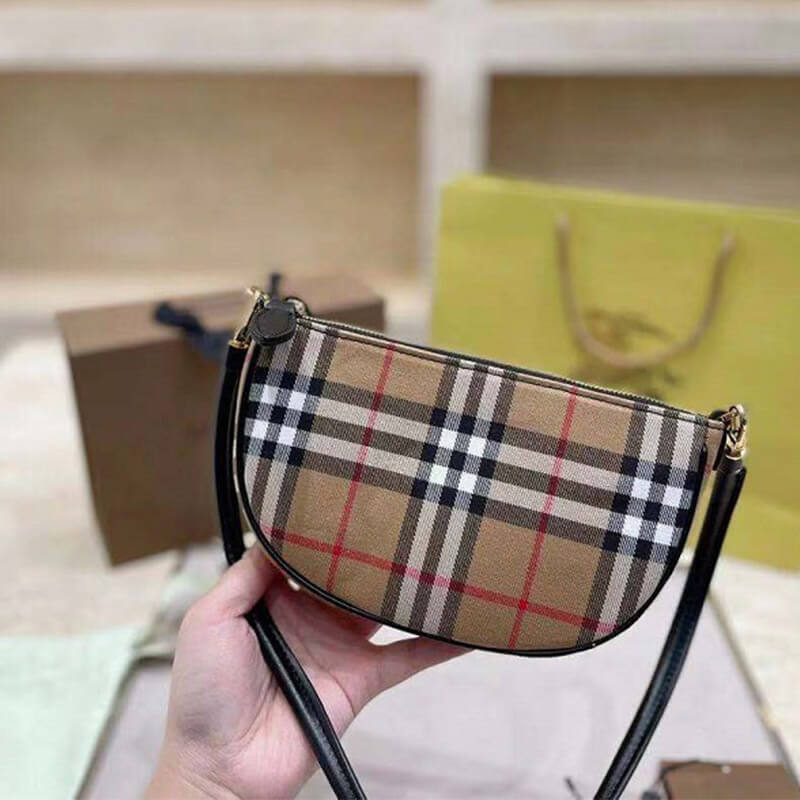 14832-3 Olympia Pouch checked shoulder bag