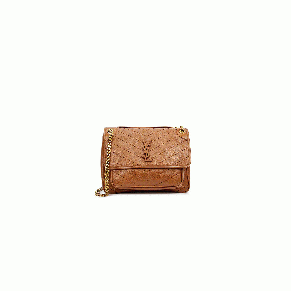 SAINT LAURENT NIKI MEDIUM IN CRINKLED VINTAGE LEATHER