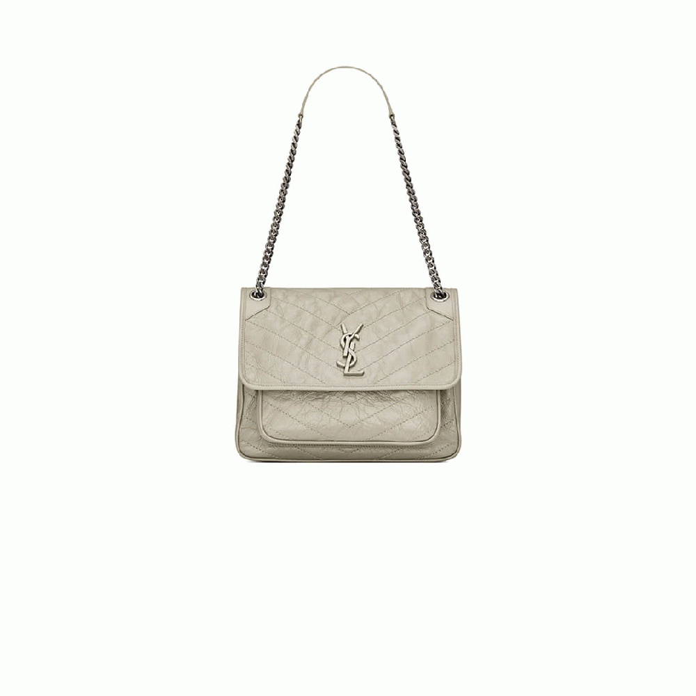 SAINT LAURENT NIKI MEDIUM IN CRINKLED VINTAGE LEATHER