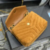 LOULOU SMALL CHAIN BAG IN “Y” QUILTED SUEDE