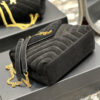 LOULOU SMALL CHAIN BAG IN “Y” QUILTED SUEDE