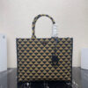 Large Prada Symbole jacquard fabric handbag
