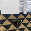 Large Prada Symbole jacquard fabric handbag