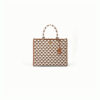 Large Prada Symbole jacquard fabric handbag
