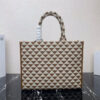 Large Prada Symbole jacquard fabric handbag