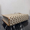 Large Prada Symbole jacquard fabric handbag