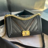 Chevron Boy Chanel Handbag