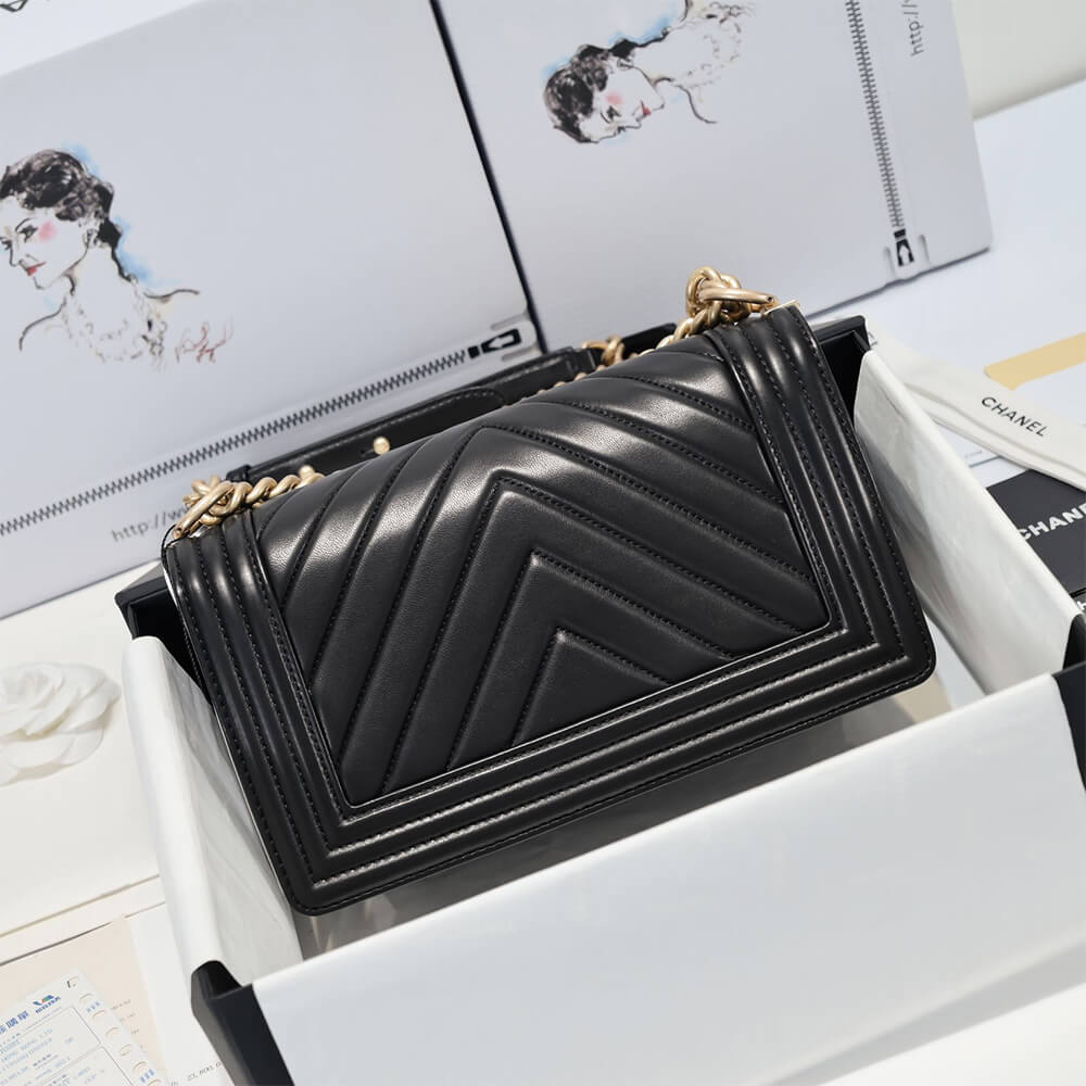 Chevron Boy Chanel Handbag