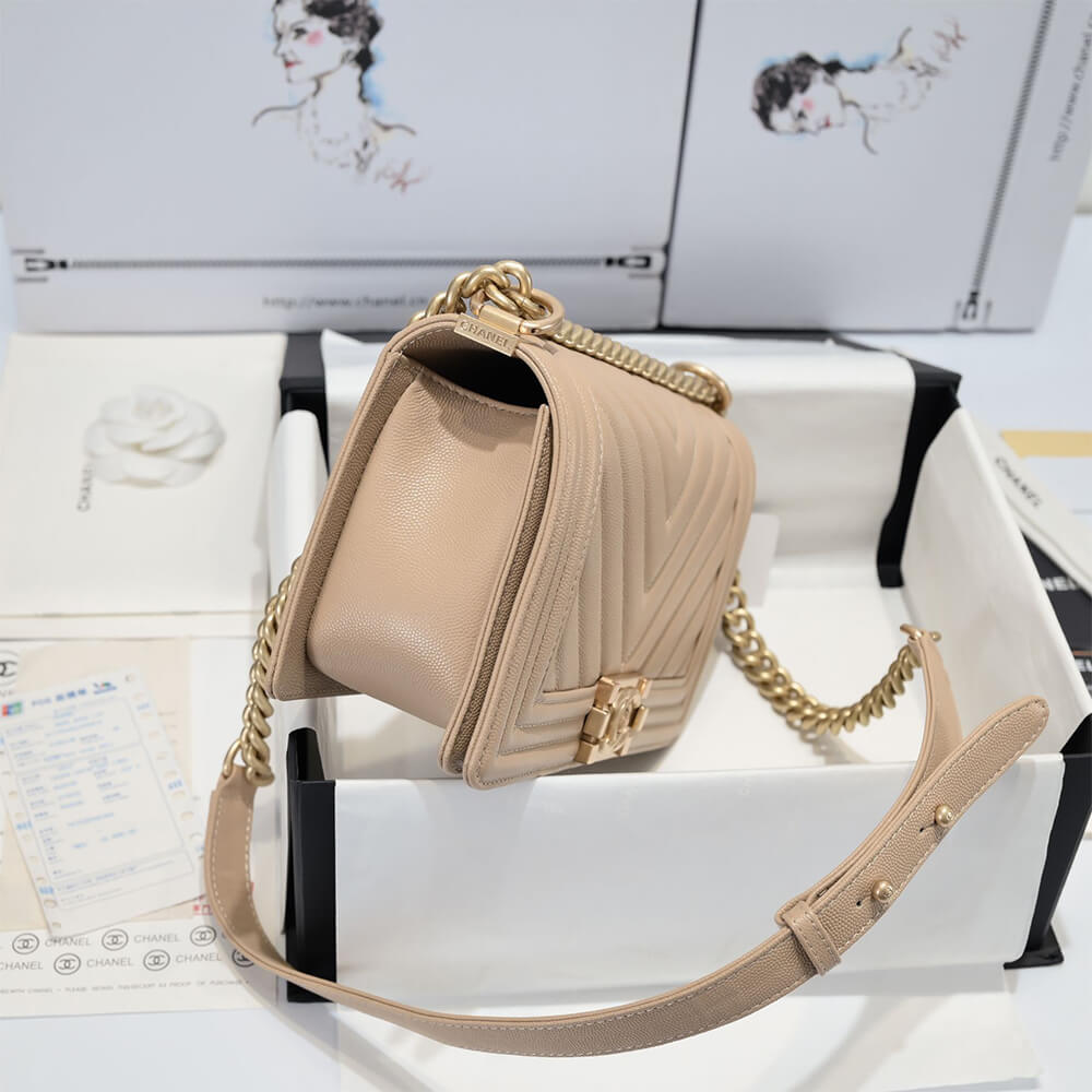 Chevron Boy Chanel Handbag