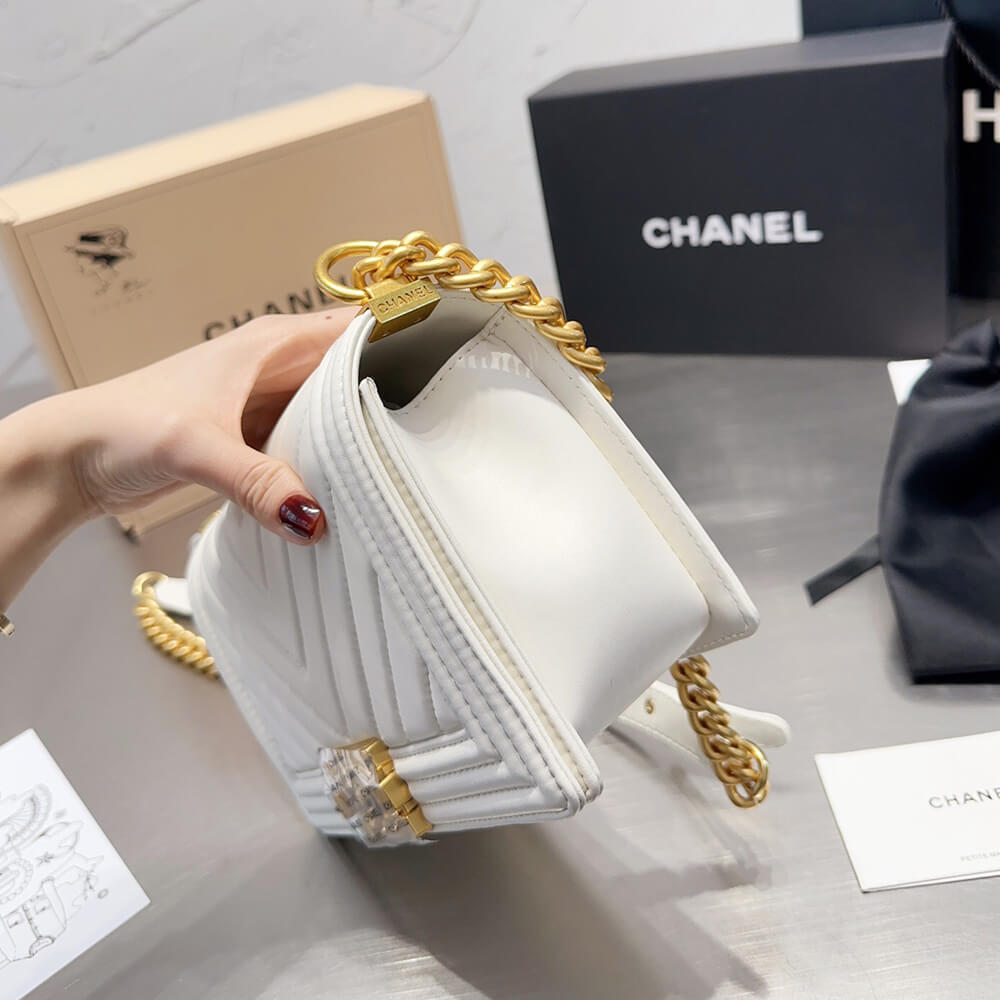 Chevron Boy Chanel Handbag