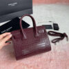 YSL SAC DE JOUR NANO IN EMBOSSED CROCODILE SHINY LEATHER