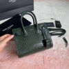 YSL SAC DE JOUR NANO IN EMBOSSED CROCODILE SHINY LEATHER