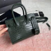YSL SAC DE JOUR NANO IN EMBOSSED CROCODILE SHINY LEATHER