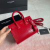 YSL SAC DE JOUR NANO IN EMBOSSED CROCODILE SHINY LEATHER
