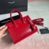 YSL SAC DE JOUR NANO IN EMBOSSED CROCODILE SHINY LEATHER