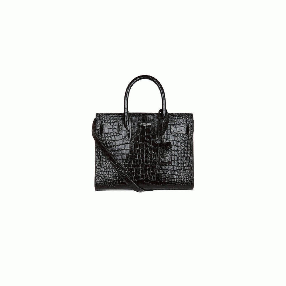 YSL SAC DE JOUR BABY IN CROCODILE-EMBOSSED