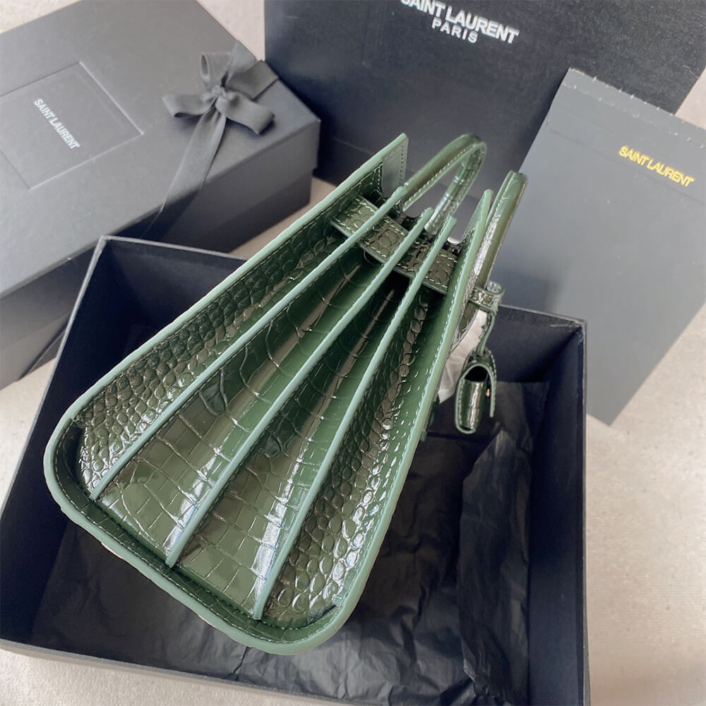 15575-5 YSL SAC DE JOUR BABY IN CROCODILE-EMBOSSED