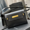 MANHATTAN SMALL SHOULDER BAG IN BOX SAINT LAURENT LEATHER