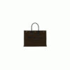 RIVE GAUCHE LARGE TOTE BAG IN PRINTED CANVAS AND LEATHER