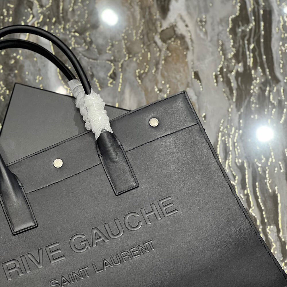 RIVE GAUCHE SMALL TOTE BAG IN SMOOTH LEATHER