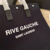 RIVE GAUCHE NORTH/SOUTH TOTE BAG IN PRINTED CANVAS AND LEATHER