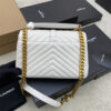 15708-3 COLLEGE MEDIUM CHAIN BAG IN QUILTED LEATHER