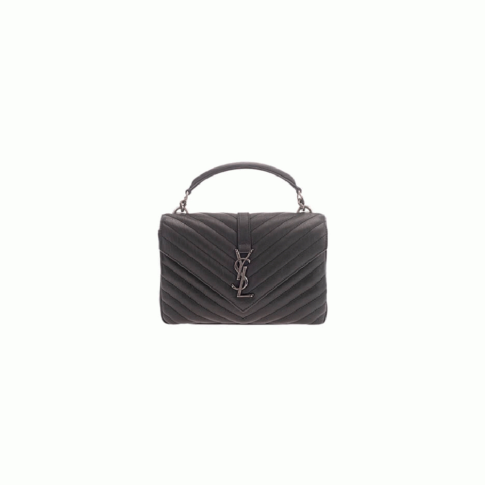 COLLEGE MEDIUM CHAIN BAG IN QUILTED LEATHER