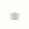 15813-1 CHANEL Woven Straw Raffia Striped Medium Deauville Tote