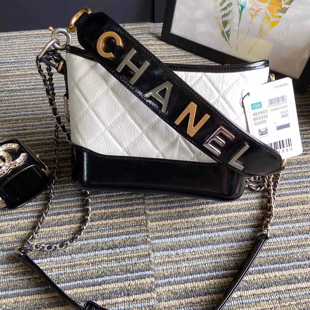 CHANEL Calfskin Quilted Small Gabrielle Hobo