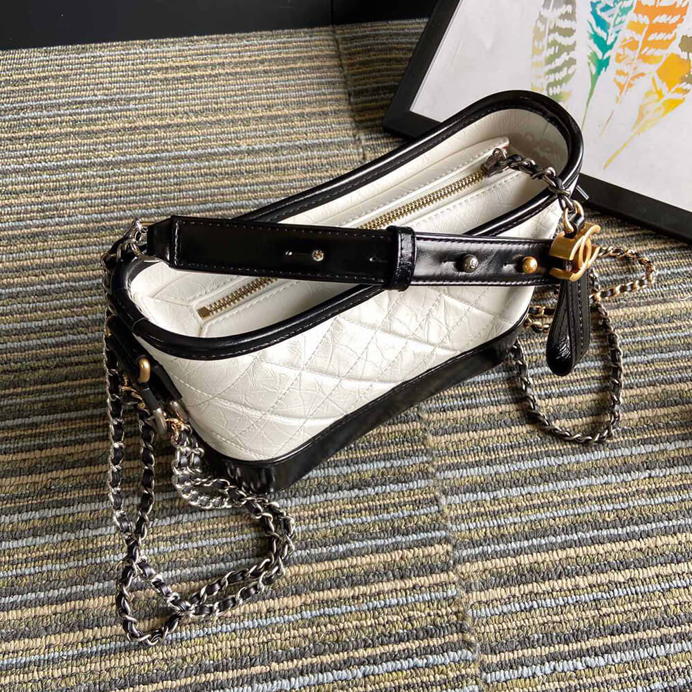 CHANEL Calfskin Quilted Small Gabrielle Hobo