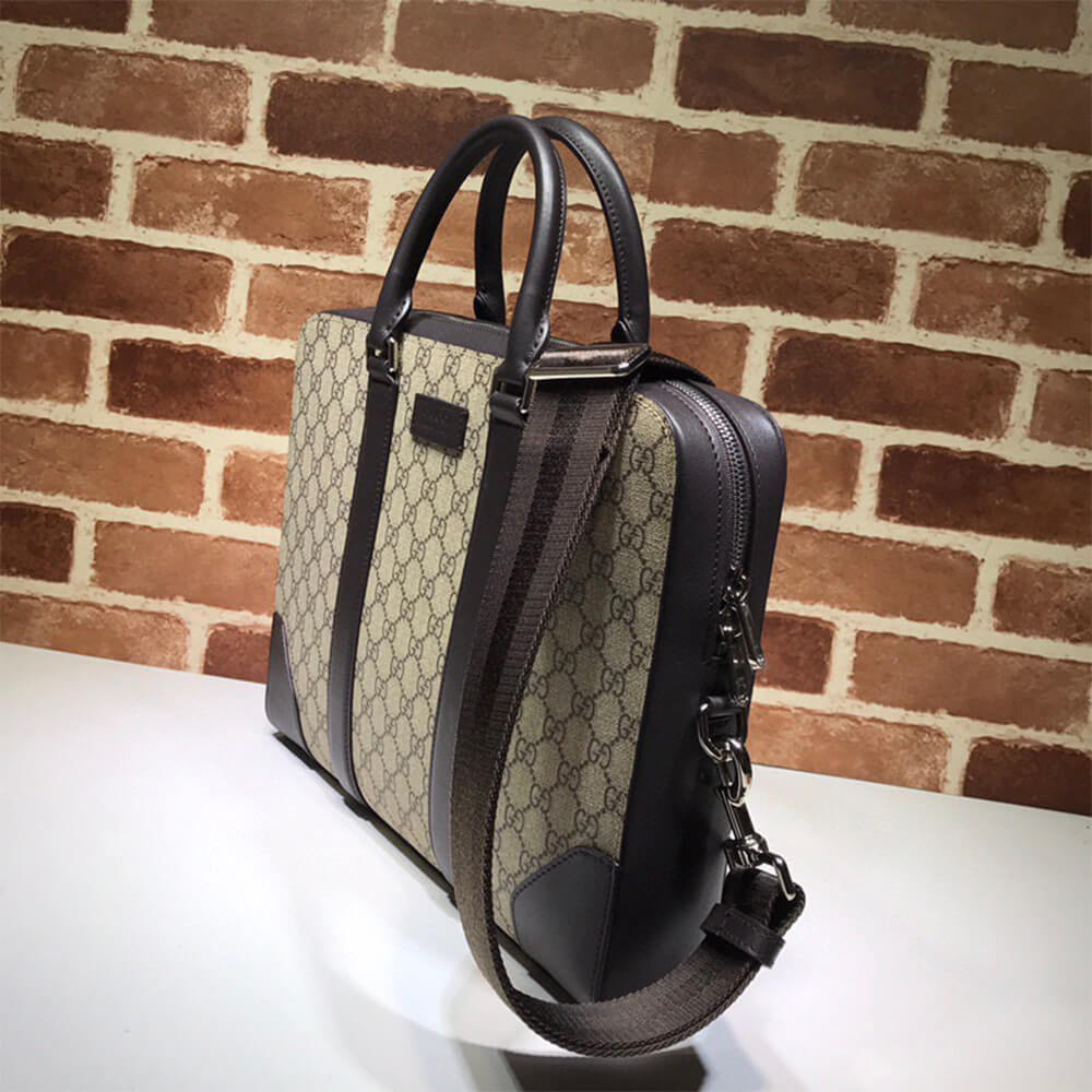 16110-3 Gucci GG Beige Briefcase