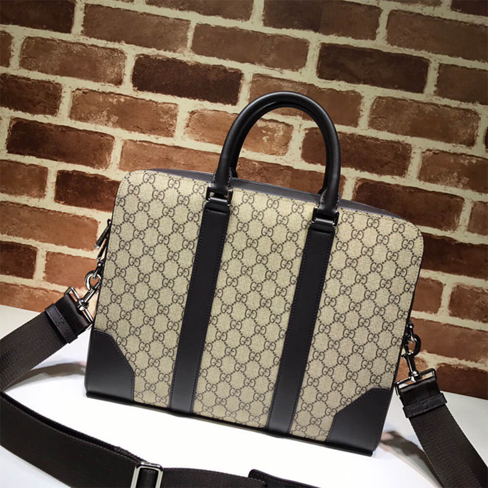 16110-4 Gucci GG Beige Briefcase