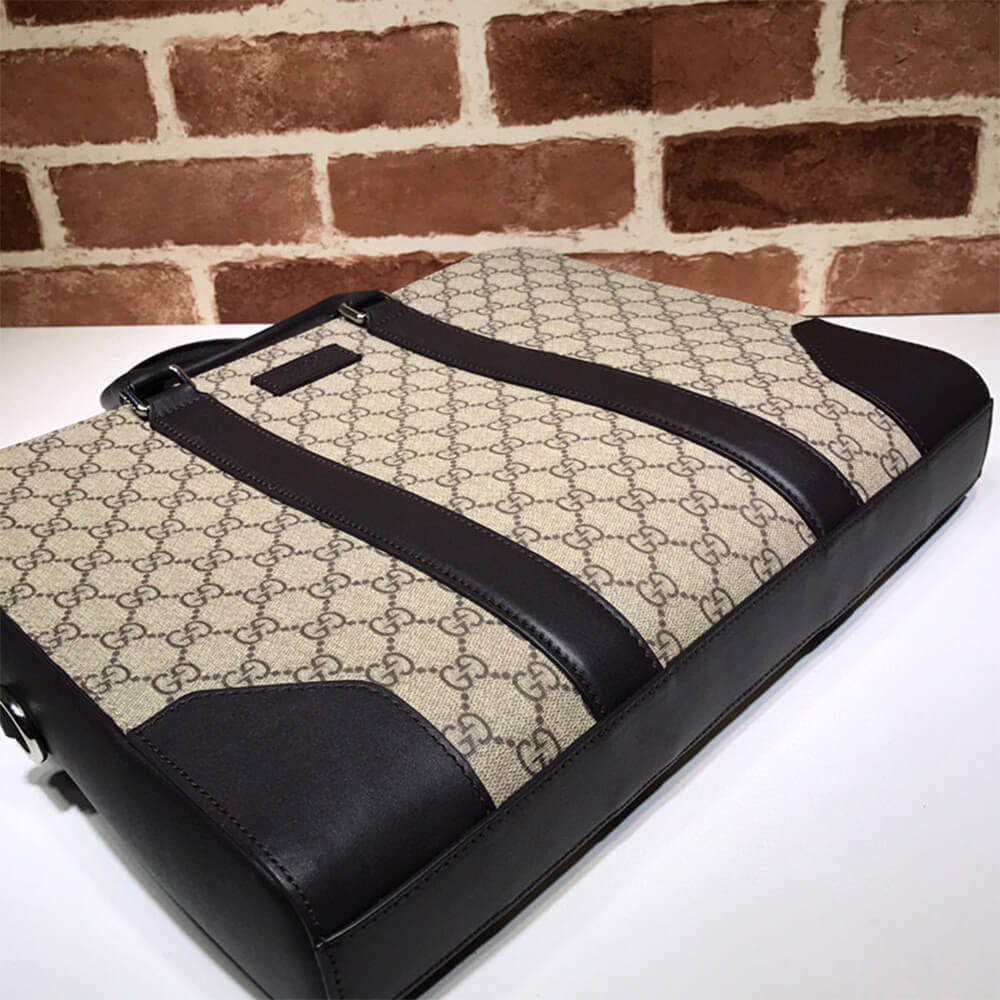 16110-6 Gucci GG Beige Briefcase