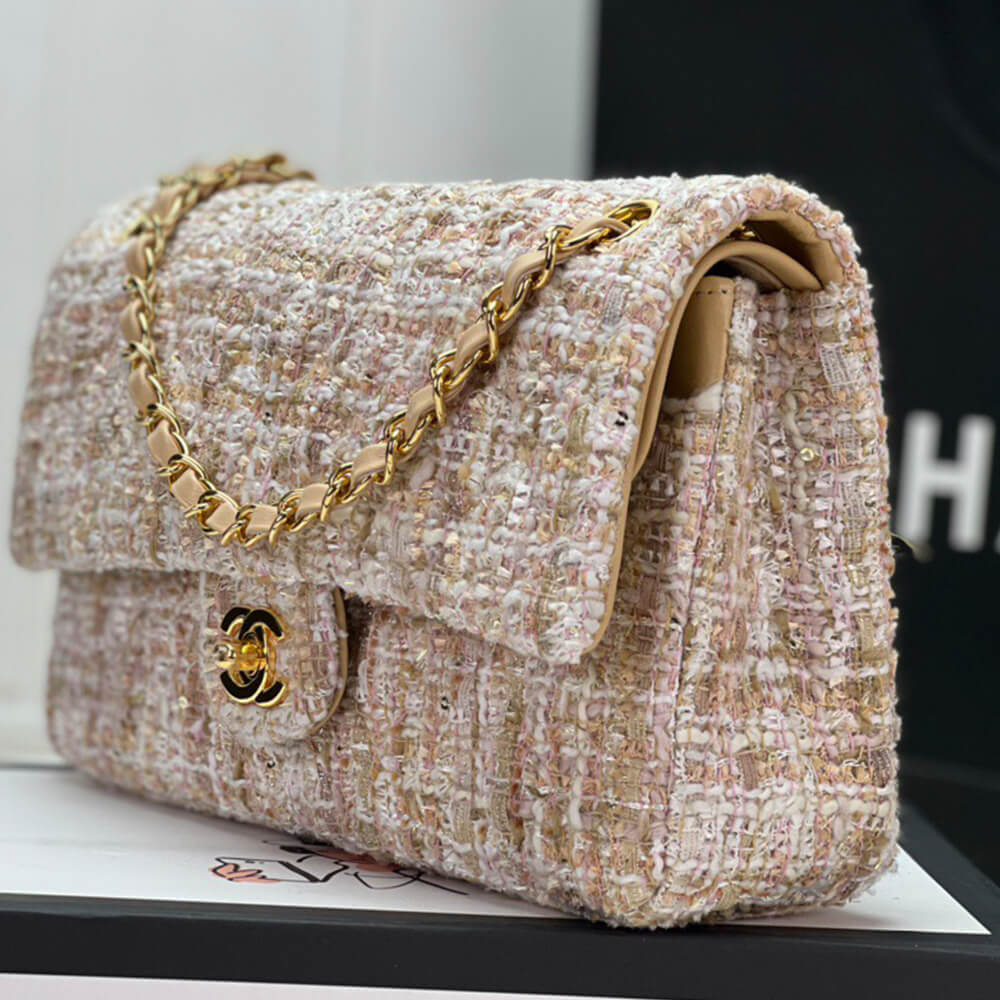 Chanel Tweed Medium Classic Flap Bag
