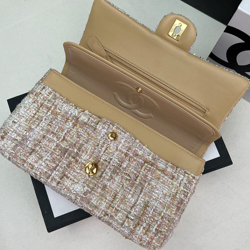 Chanel Tweed Medium Classic Flap Bag