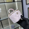 CHANEL Quilted Pearl Crush Mini Vanity Case With Top Handle