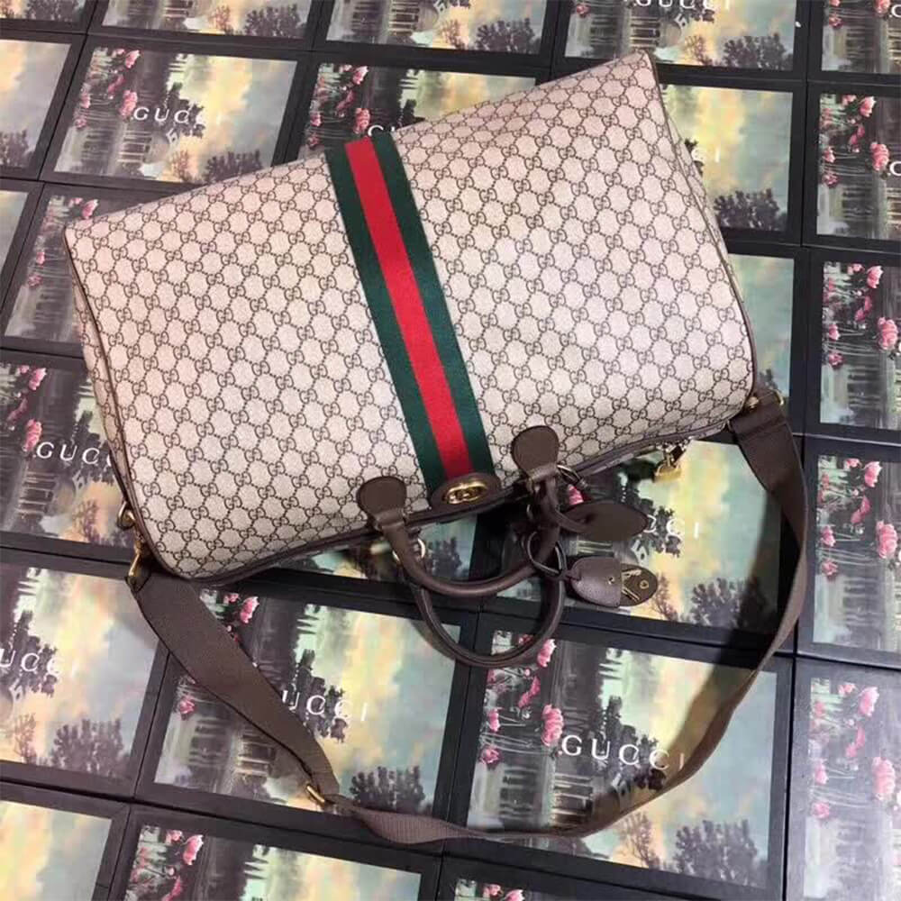 16139-5 GUCCI SAVOY LARGE DUFFLE BAG