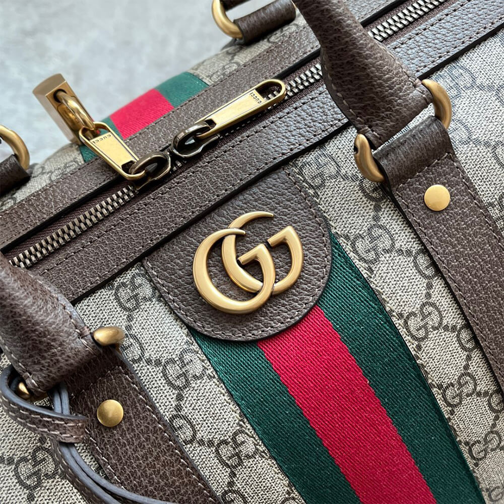 16142-7 GUCCI SAVOY LARGE DUFFLE BAG
