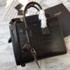 SMALL SAC DE JOUR IN MATTE EMBOSSED CROCODILE LEATHER