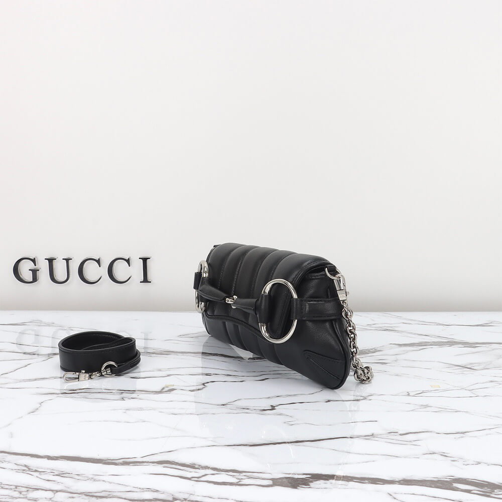 16266-3 GUCCI HORSEBIT CHAIN SMALL SHOULDER BAG