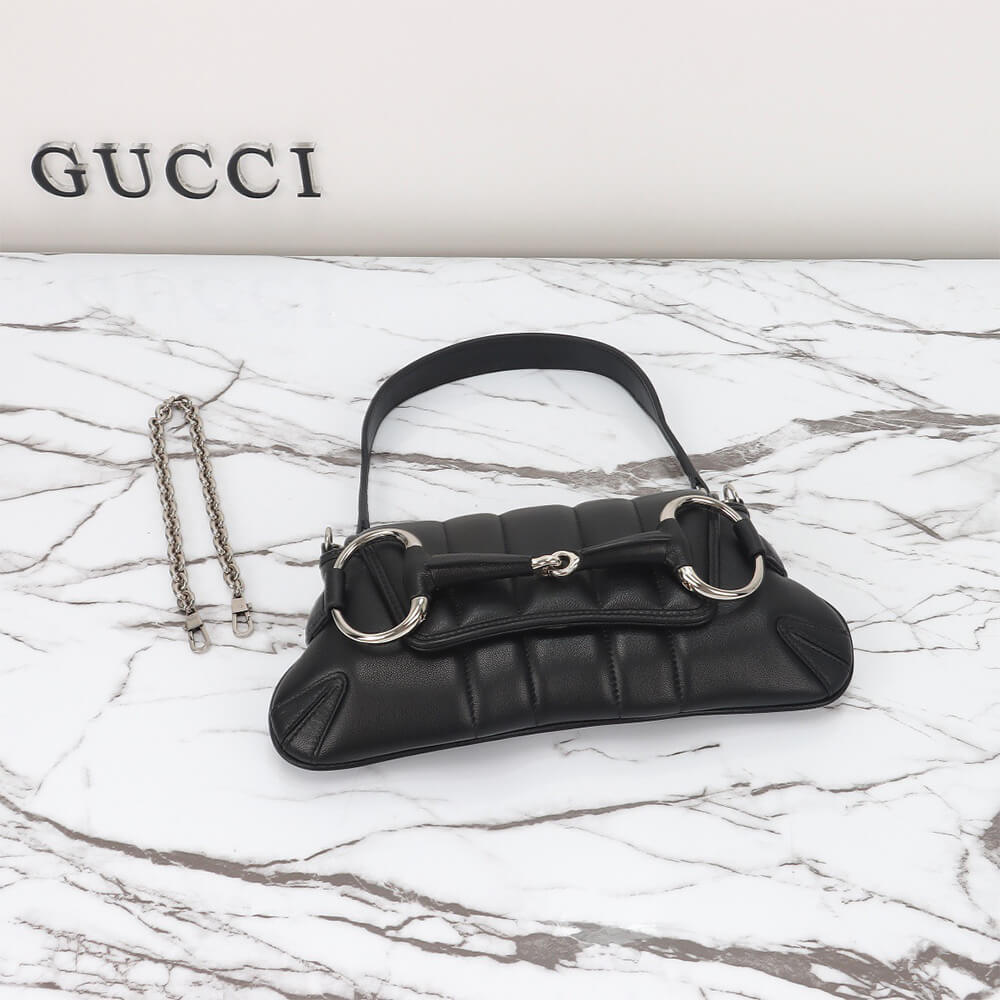 16266-6 GUCCI HORSEBIT CHAIN SMALL SHOULDER BAG