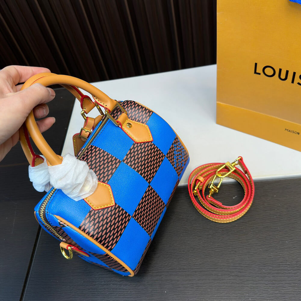 LV SPEEDY 18 BANDOULIERE DAMIER POP