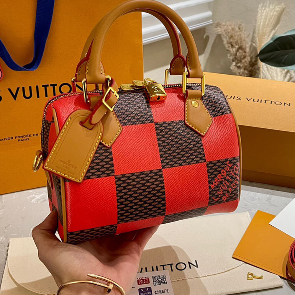 LV SPEEDY 18 BANDOULIERE DAMIER POP