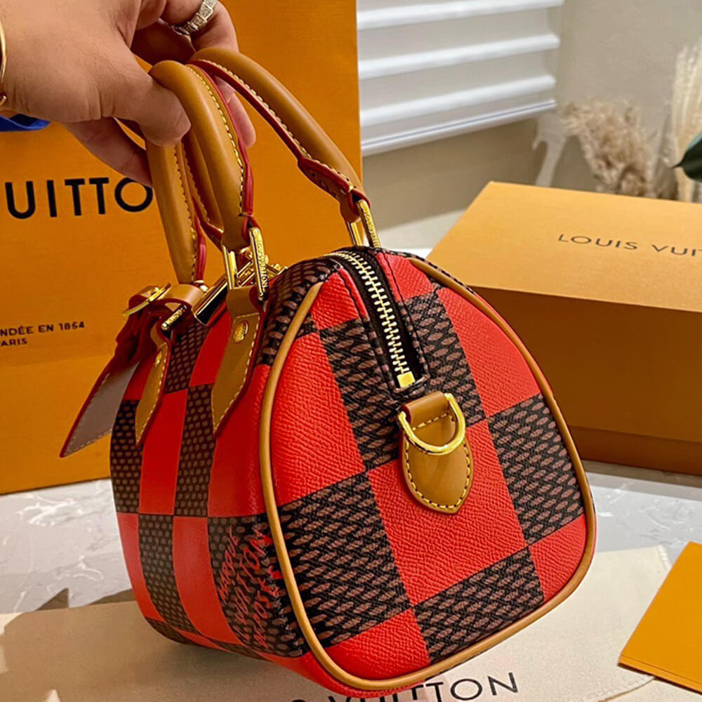 LV SPEEDY 18 BANDOULIERE DAMIER POP