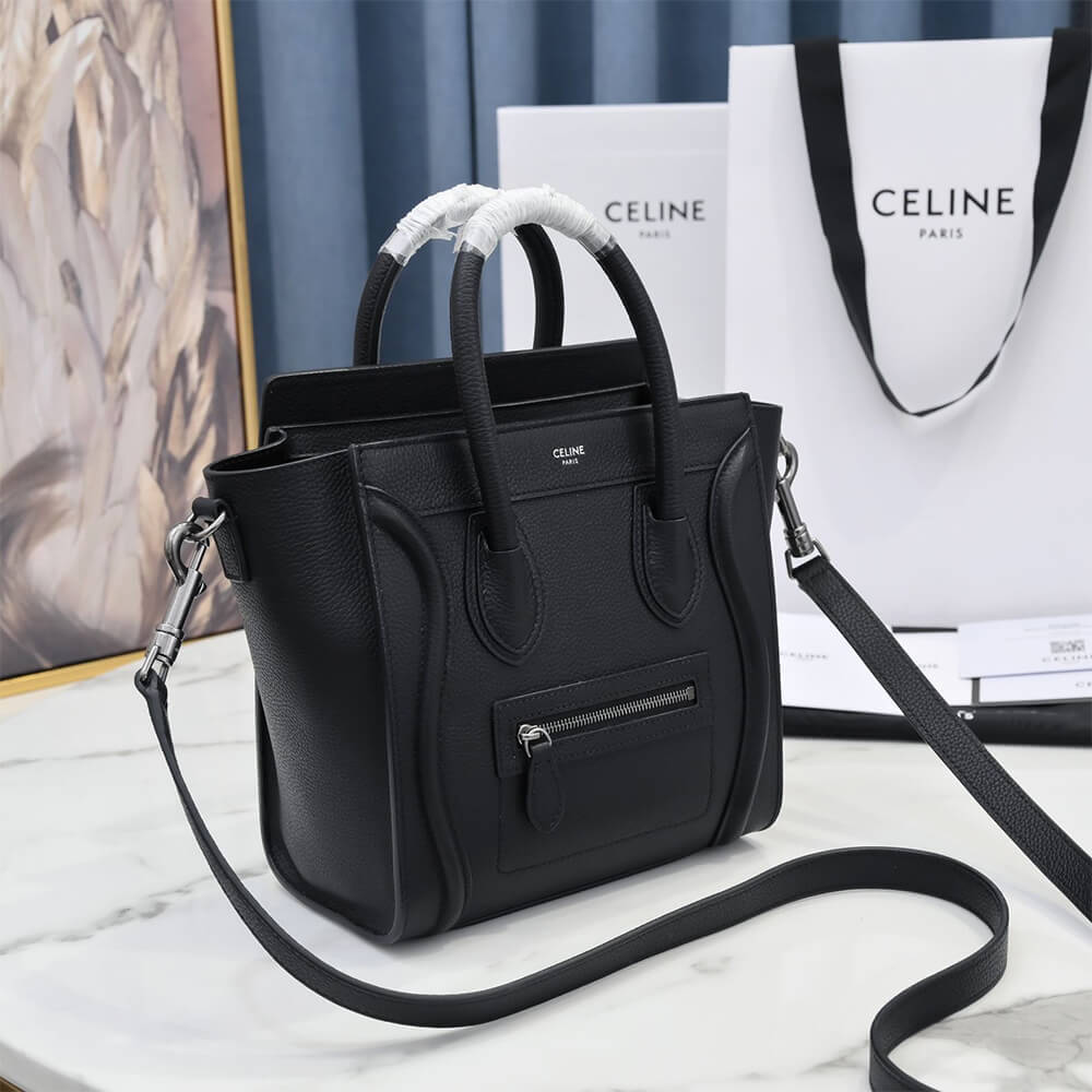 CELINE NANO LUGGAGE BAG IN CALFSKIN