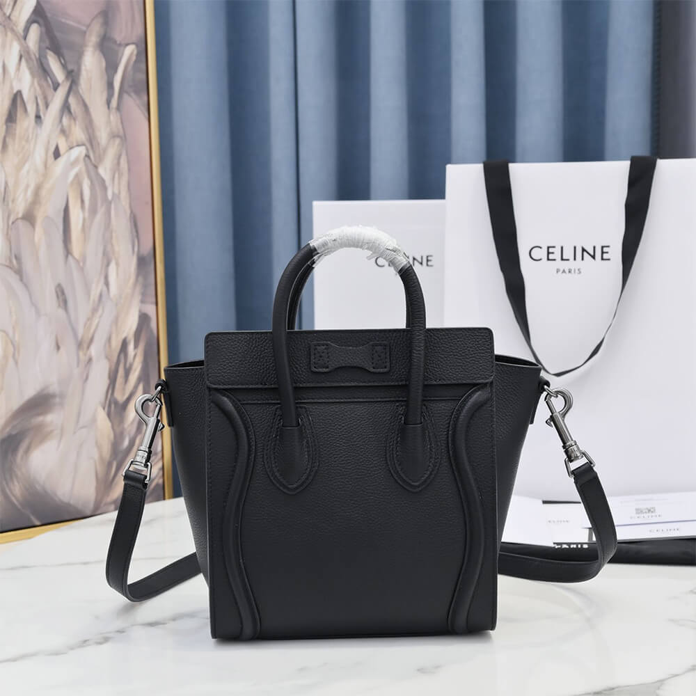 CELINE NANO LUGGAGE BAG IN CALFSKIN