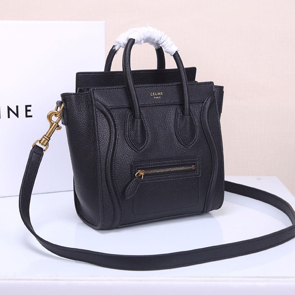16464-3 CELINE NANO LUGGAGE BAG IN CALFSKIN