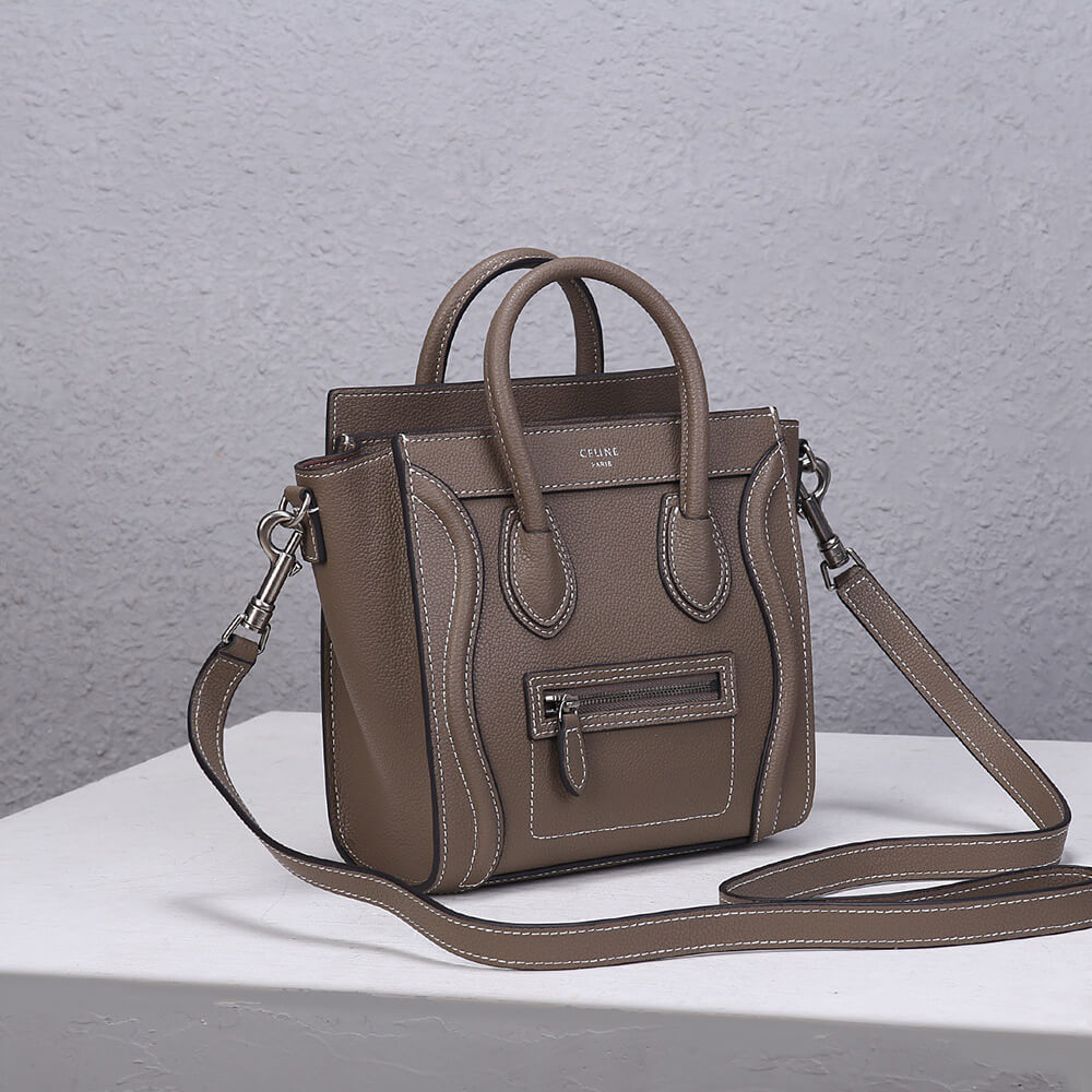 CELINE NANO LUGGAGE BAG IN CALFSKIN