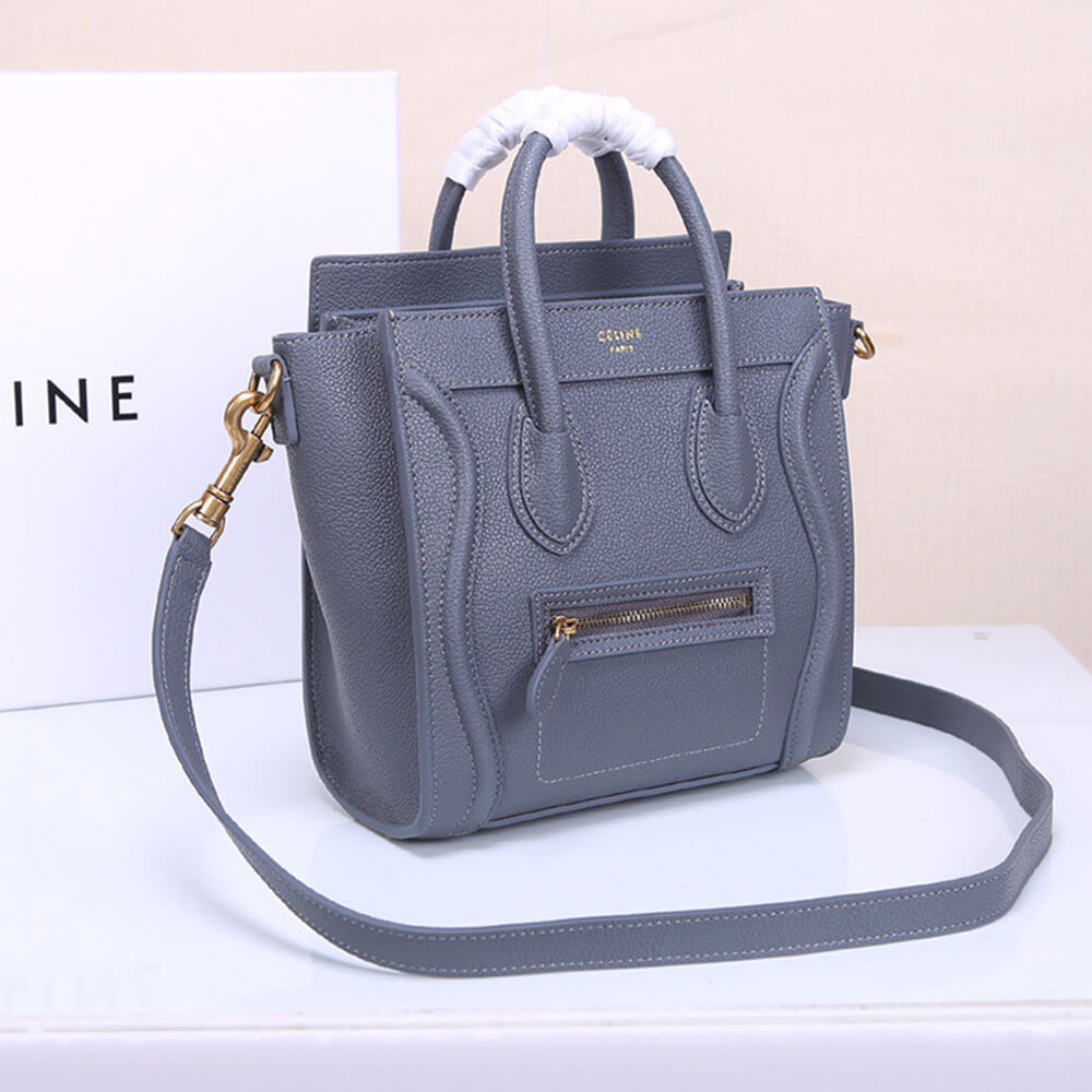16466-3 CELINE NANO LUGGAGE BAG IN CALFSKIN